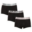 3PACK boxeri bărbați Calvin Klein negri (NB3074A-QTE)