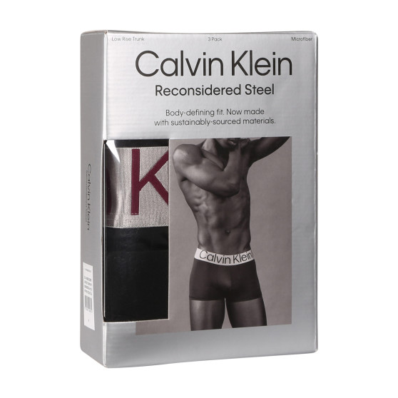 3PACK boxeri bărbați Calvin Klein negri (NB3074A-MJ3)