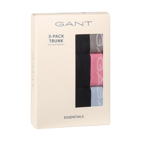 3PACK boxeri bărbați Gant negri (902423003-649)