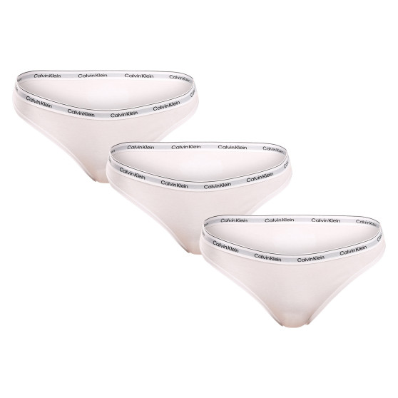 3PACK chiloți damă Calvin Klein albi (QD5207E-100)