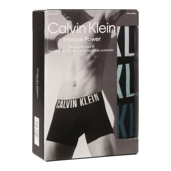 3PACK boxeri bărbați Calvin Klein negri (NB3612A-Q1L)