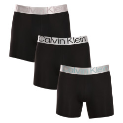 3PACK boxeri bărbați Calvin Klein negri (NB3075A-QTE)