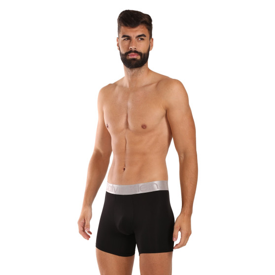 3PACK boxeri bărbați Calvin Klein negri (NB3075A-QTE)