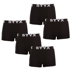 5PACK boxeri bărbați Styx elastic sport negru (5G960)