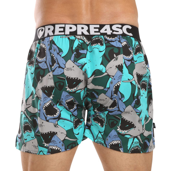 Represent Pantaloni scurți pentru bărbați exclusiv Mike Happy Sharks (R4M-BOX-0709)