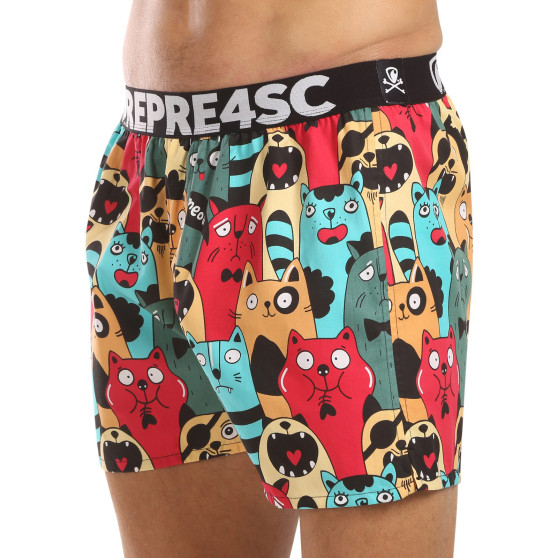 Represent Pantaloni scurți pentru bărbați exclusiv Mike Cat Fans (R4M-BOX-0706)