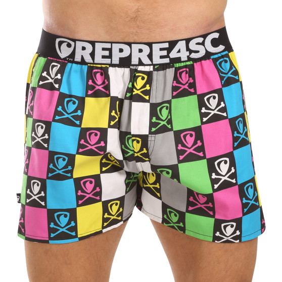 Represent Pantaloni scurți pentru bărbați exclusiv Mike Bones Monoscope (R4M-BOX-0718)