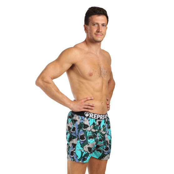 Represent Pantaloni scurți pentru bărbați exclusiv Mike Happy Sharks (R4M-BOX-0709)