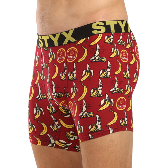 Styx Bărbați boxer pantaloni scurți lungi artă sport cauciuc banane (UN1359)