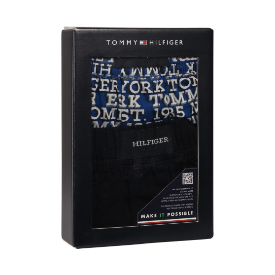 2PACK Boxeri largi bărbați Tommy Hilfiger albaștri (UM0UM03376 0SU)