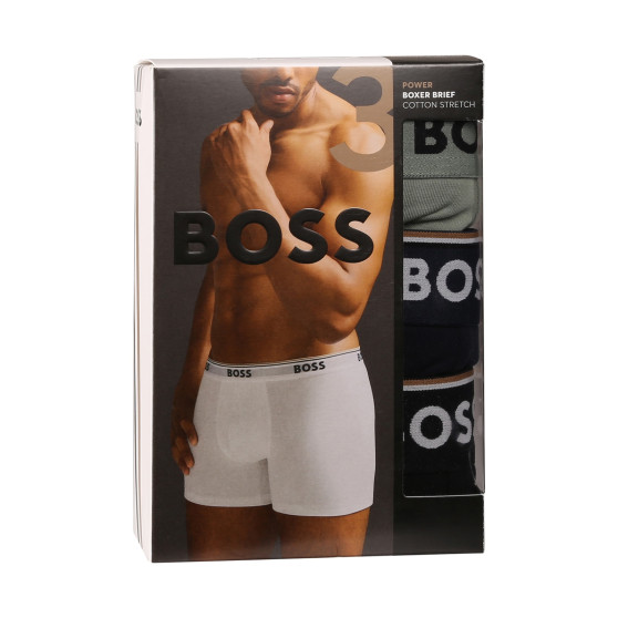 3PACK boxeri bărbați BOSS multicolori (50517828 970)