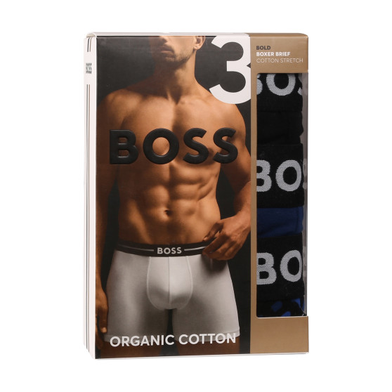 3PACK boxeri bărbați BOSS multicolori (50517840 982)