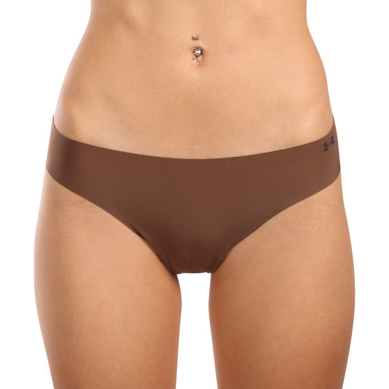 3PACK tanga damă Under Armour maro (1383893 625)