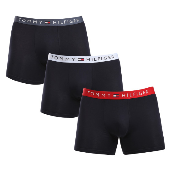 3PACK boxeri bărbați Tommy Hilfiger albastru închis (UM0UM03431 0R1)