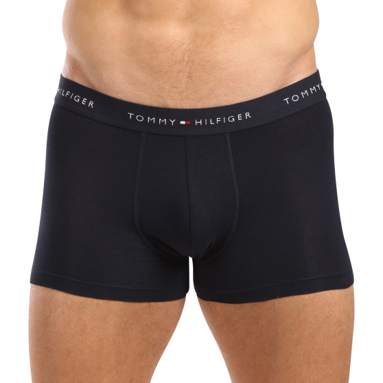 3PACK boxeri bărbați Tommy Hilfiger albastru închis (UM0UM02763 0W3)