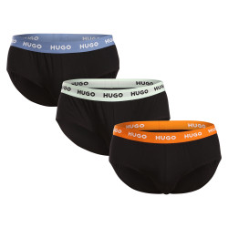 3PACK slipuri bărbați HUGO negre (50492378 002)