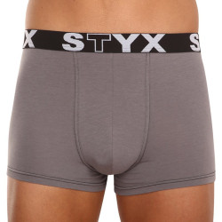 Boxeri bărbați Styx elastic sport mărimi mari gri închis (R1063)