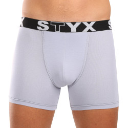 Boxeri bărbați Styx long elastic sport gri deschis (U1067)