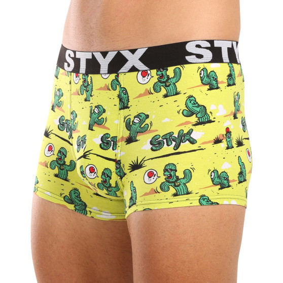 Styx Bărbați boxer pantaloni scurți artă sport cauciuc cactus (G1351)