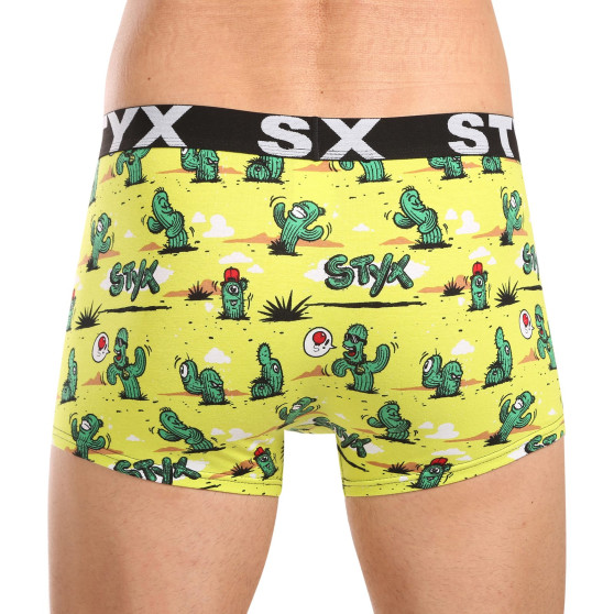 Styx Bărbați boxer pantaloni scurți artă sport cauciuc cactus (G1351)