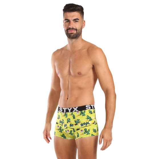 Styx Bărbați boxer pantaloni scurți artă sport cauciuc cactus (G1351)