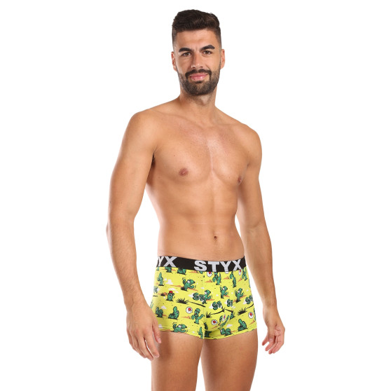 Styx Bărbați boxer pantaloni scurți artă sport cauciuc cactus (G1351)