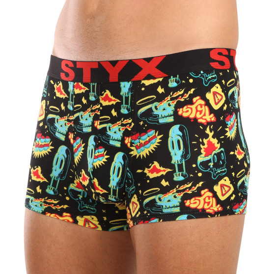 Styx Bărbați boxer pantaloni scurți artă sport cauciuc toohot (G1458)