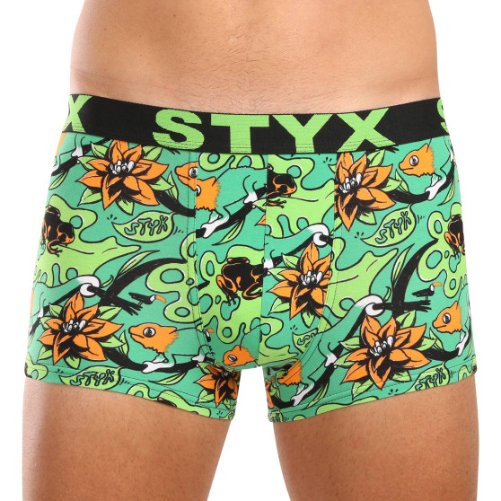 Styx Bărbați boxer pantaloni scurți artă sport cauciuc tropic (G1557)