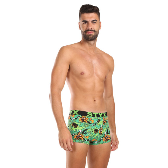 Styx Bărbați boxer pantaloni scurți artă sport cauciuc tropic (G1557)