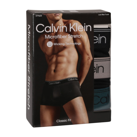 3PACK boxeri bărbați Calvin Klein negri (NB2569A-Q7E)