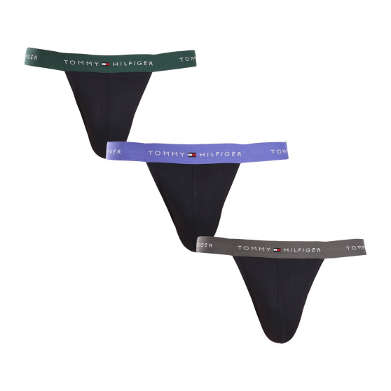 3PACK jocks bărbați Tommy Hilfiger negri (UM0UM03384 0UI)