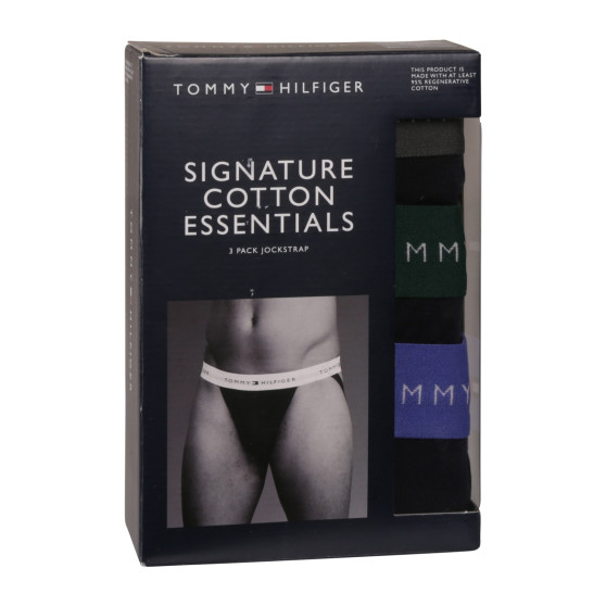 3PACK jocks bărbați Tommy Hilfiger negri (UM0UM03384 0UI)