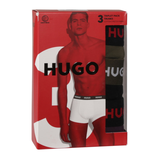 3PACK boxeri bărbați HUGO multicolori (50517878 987)