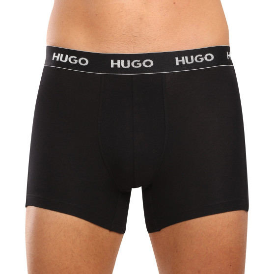 3PACK boxeri bărbați HUGO negri (50517886 991)