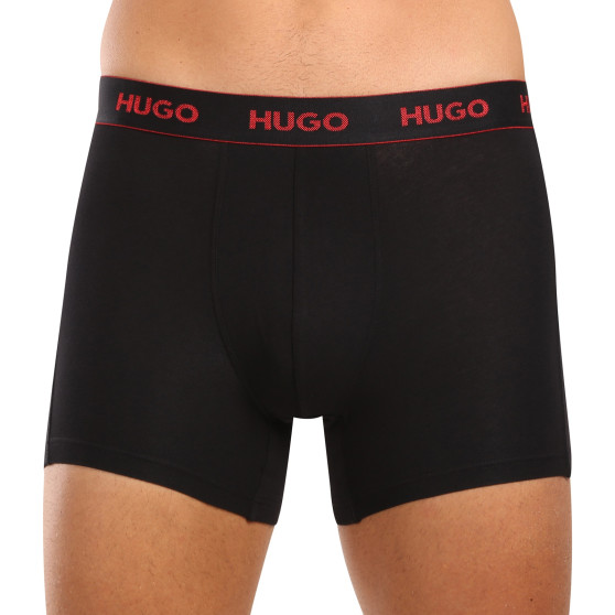 3PACK boxeri bărbați HUGO negri (50517886 991)