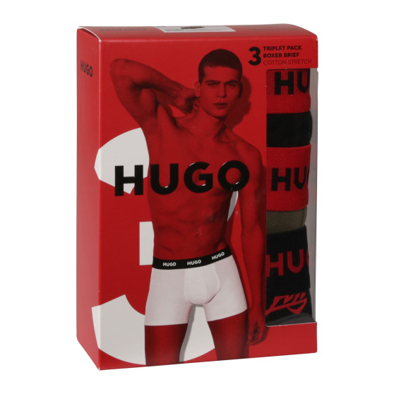 3PACK boxeri bărbați HUGO multicolori (50517887 984)