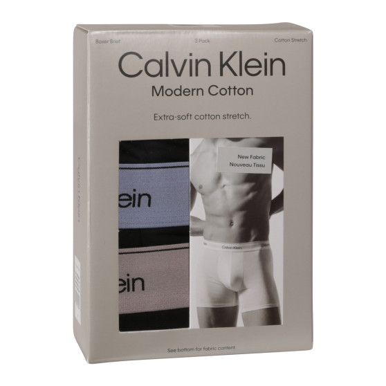 3PACK boxeri bărbați Calvin Klein negri (NB3964A-U2Y)