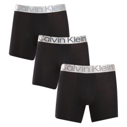 3PACK boxeri bărbați Calvin Klein negri (NB3131A-PZE)