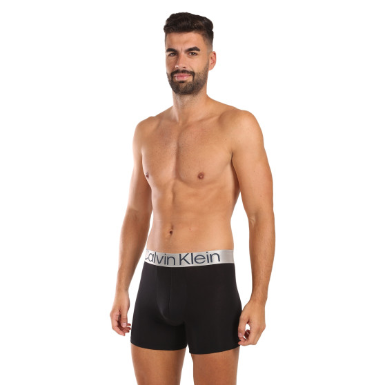 3PACK boxeri bărbați Calvin Klein negri (NB3131A-PZE)