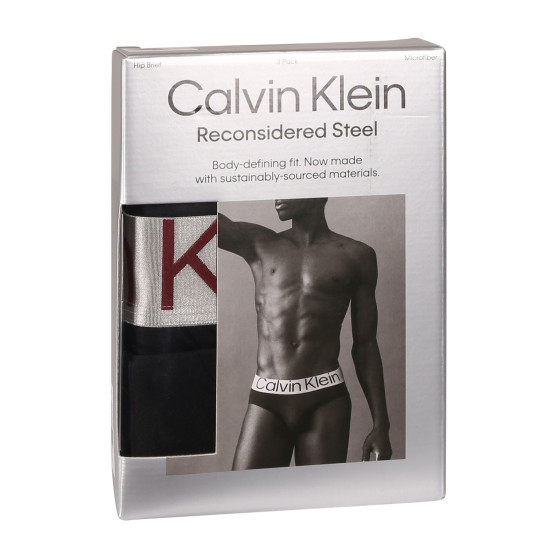 3PACK slipuri bărbați Calvin Klein negre (NB3073A-Q09)