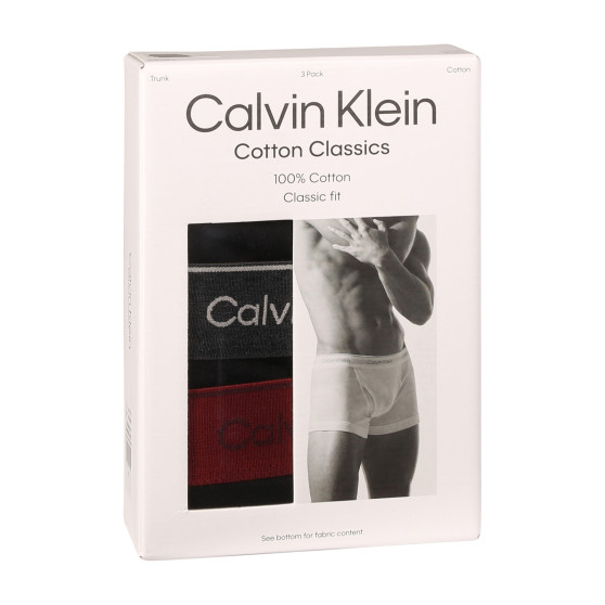 3PACK boxeri bărbați Calvin Klein negri (NB4002A-PRU)