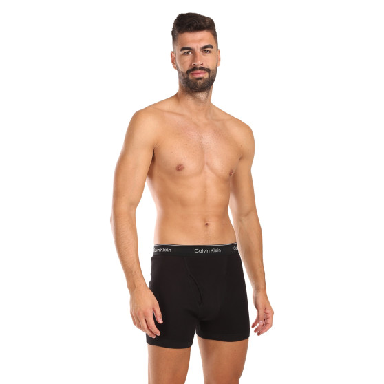 3PACK boxeri bărbați Calvin Klein negri (NB4003A-001)