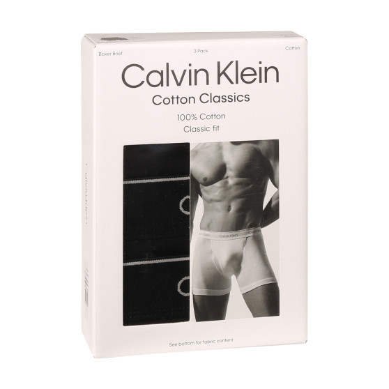 3PACK boxeri bărbați Calvin Klein negri (NB4003A-001)