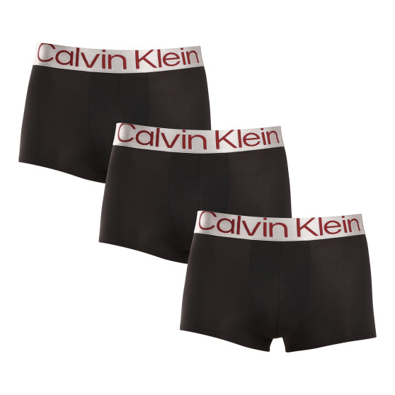 3PACK boxeri bărbați Calvin Klein negri (NB3074A-Q09)