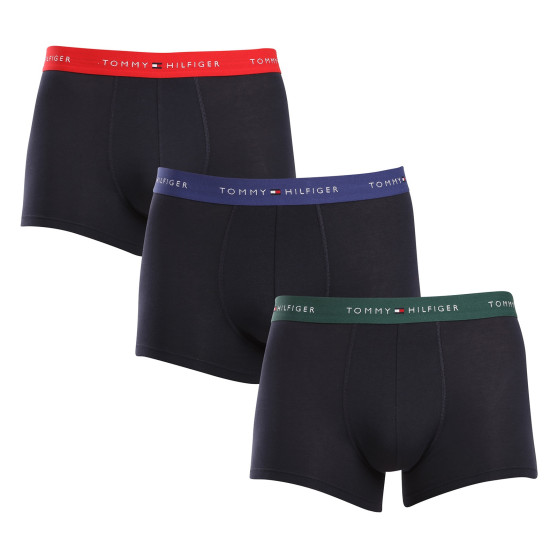 3PACK boxeri bărbați Tommy Hilfiger albastru închis (UM0UM02763 0WN)