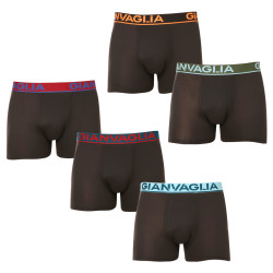 5PACK boxeri bărbați Gianvaglia negri (GVG-5010)